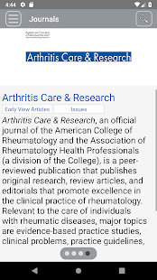 American College of Rheumatology Publications - публикации по ревматологии